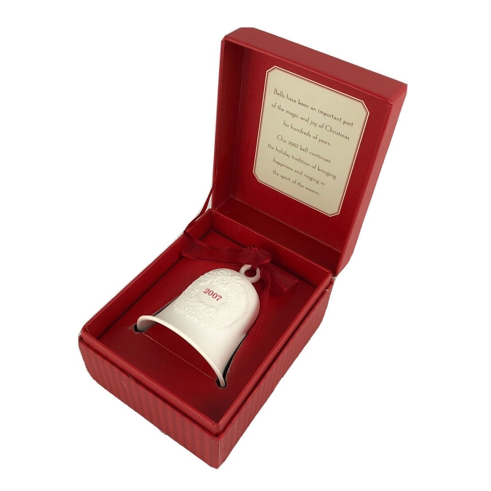 Hallmark Keepsake Christmas Holiday Ornament PORCELAIN DATED BELL 2007 New + Box